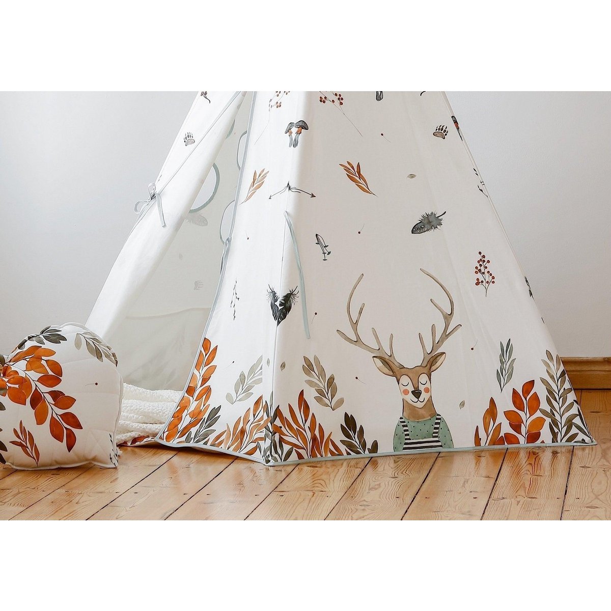 Tipi Speeltent inclusief Mat - Forest Friends