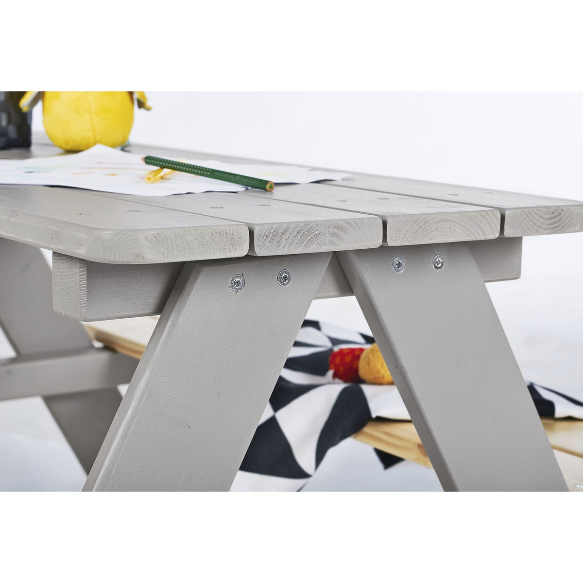 Picknicktafel Nicki voor 4 Kinderen - Grijs