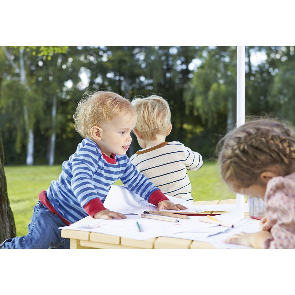Picknicktafel Nicki voor 6 Kinderen - Naturel