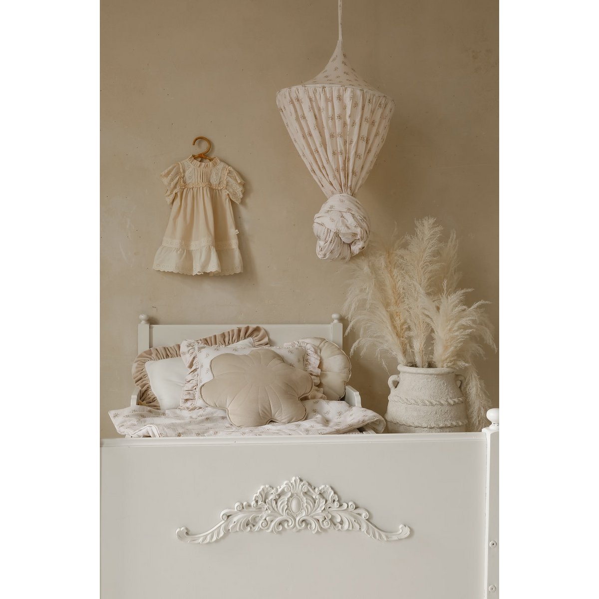 Bedgordijn/Bedhemel Mousseline Kinderkamer - Boho Flowers
