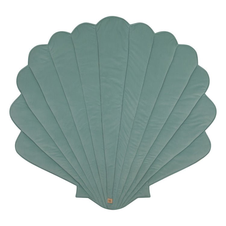Fluwelen Schelp Vloerkleed - Poeder Mint