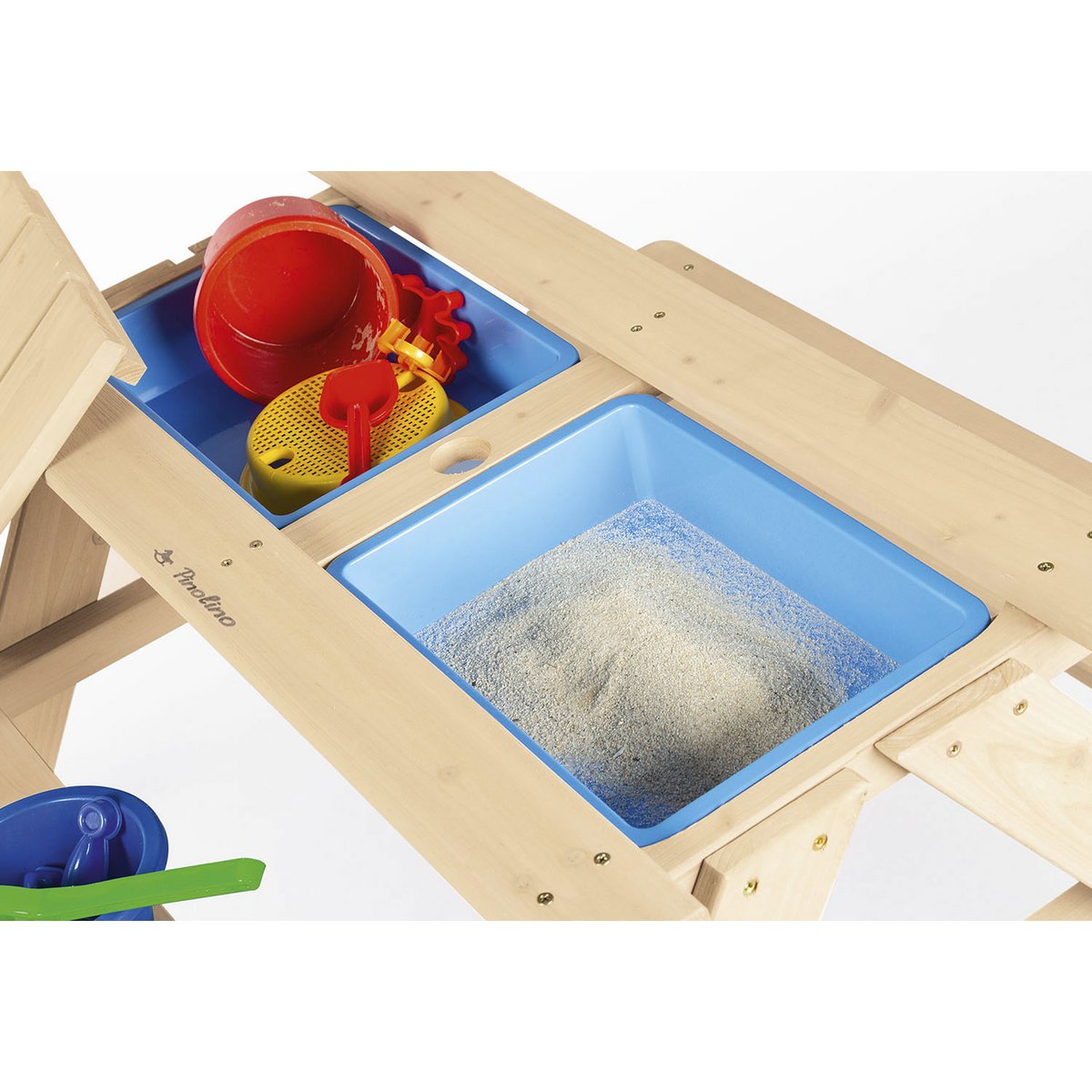 Picknicktafel inclusief Speelbak Nicki voor 4 Kinderen - Naturel
