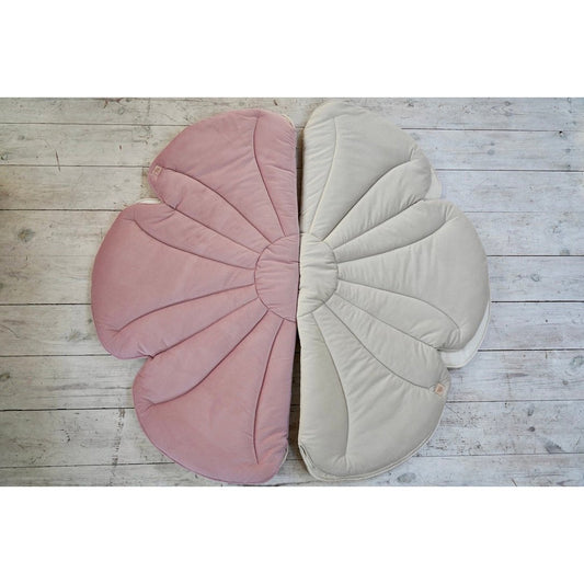 Fluwelen Bloemen Vloerkleed - Roze Vlierbes