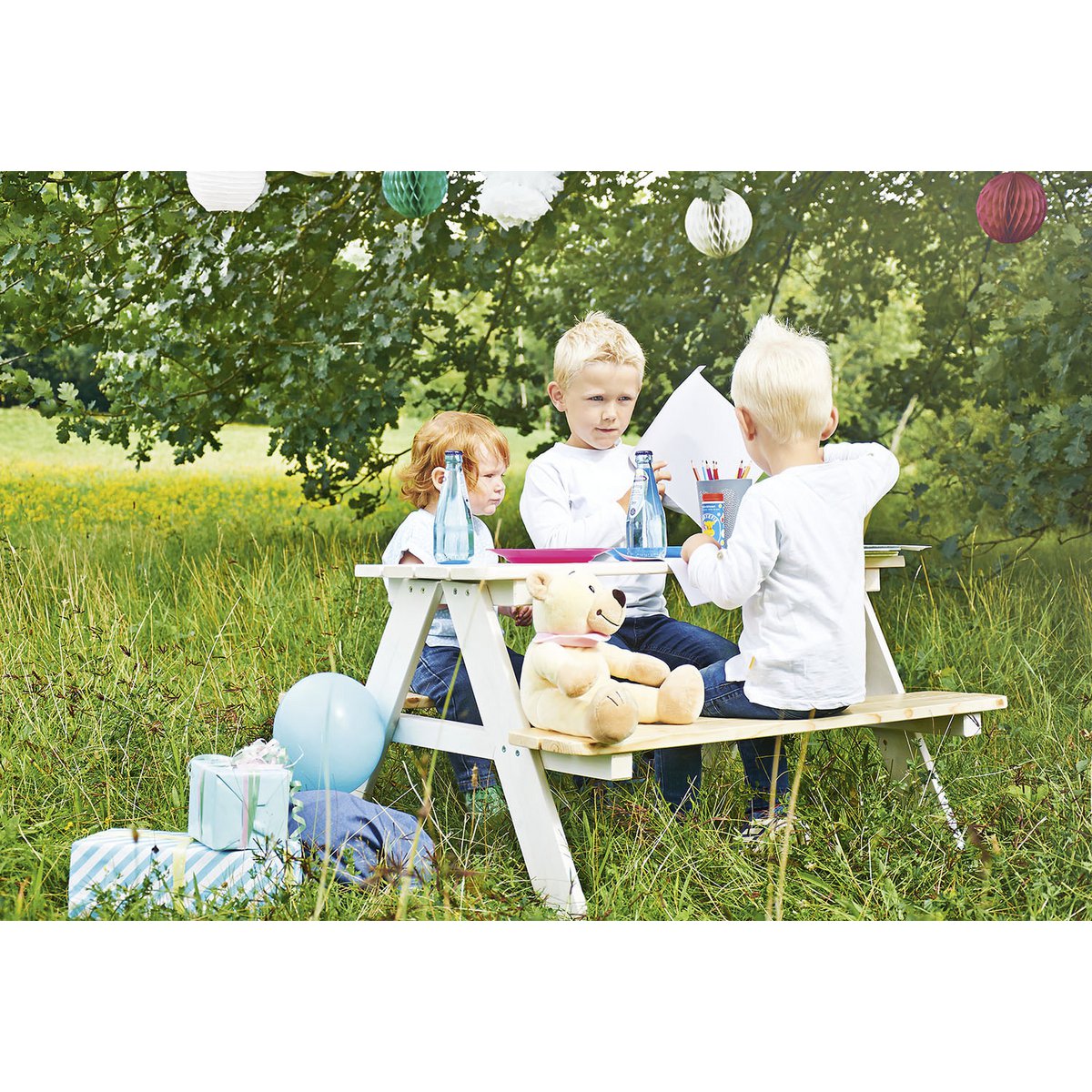 Picknicktafel Nicki voor 4 Kinderen - Wit