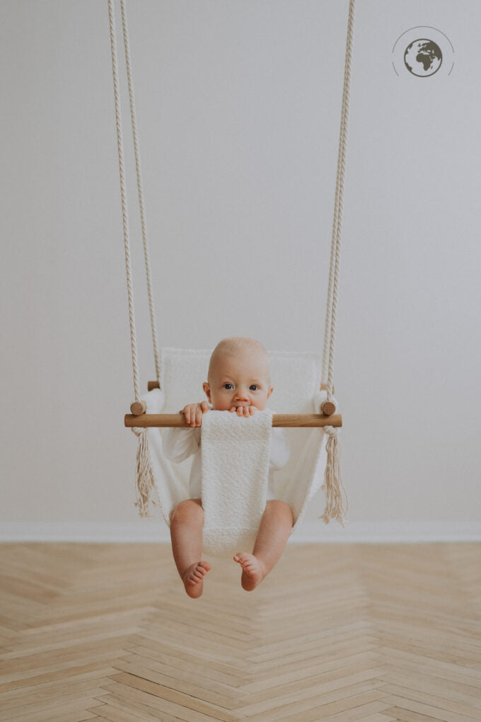 BaBi baby schommel - Bouclé Snow White