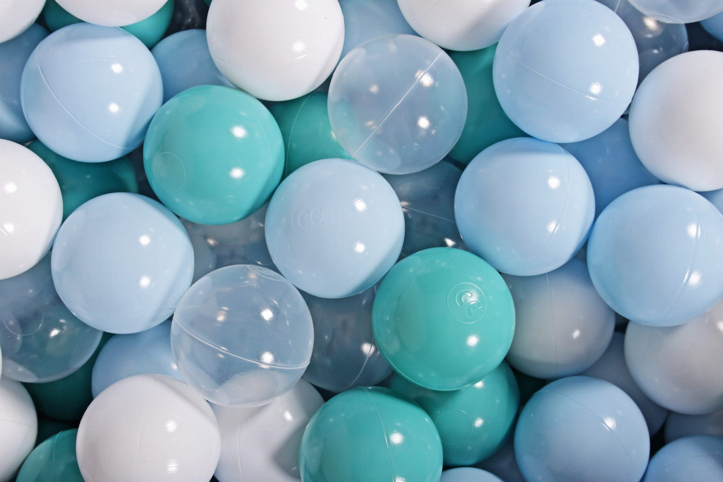 Ballenbak Ballen 200 Stuks - Blauw/Turquoise/Transparant/Wit