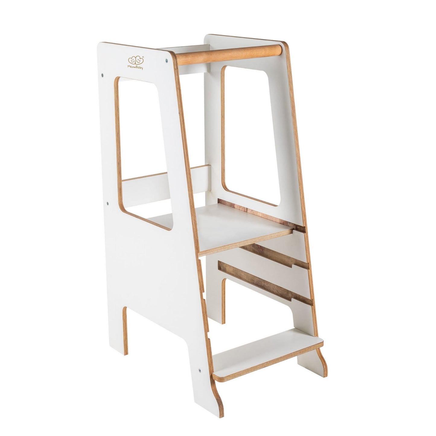 MeowBaby® Houten Keukentoren - Wit