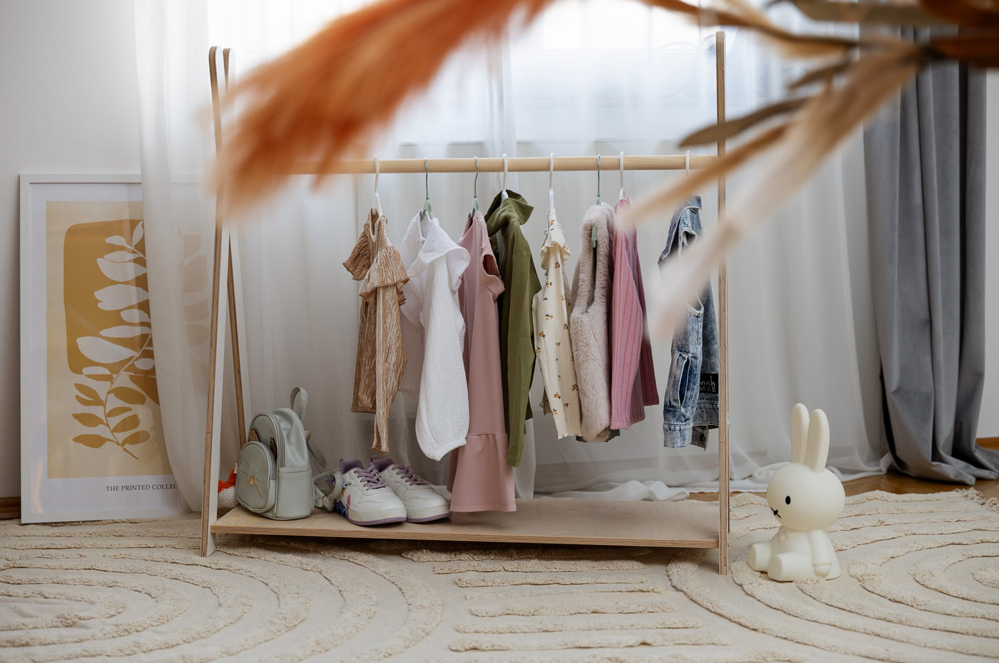 Tipi kleding rek voor kinderen wit