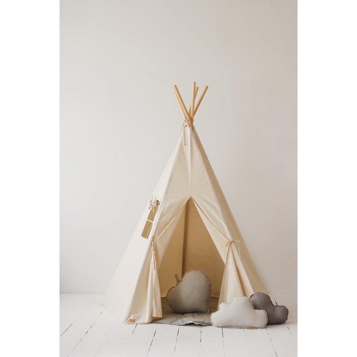 Tipi Speeltent inclusief Mattenset - Beige