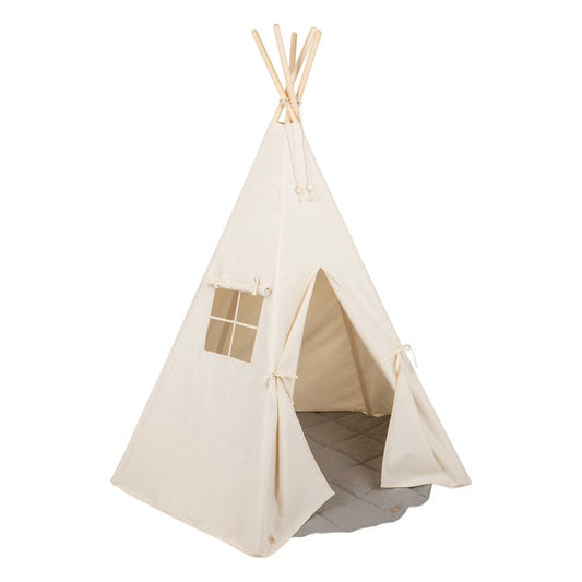 Tipi Speeltent inclusief Mattenset - Beige
