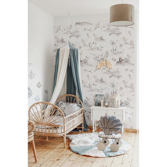 Bedgordijn/Bedhemel Kinderkamer - Blue Circus