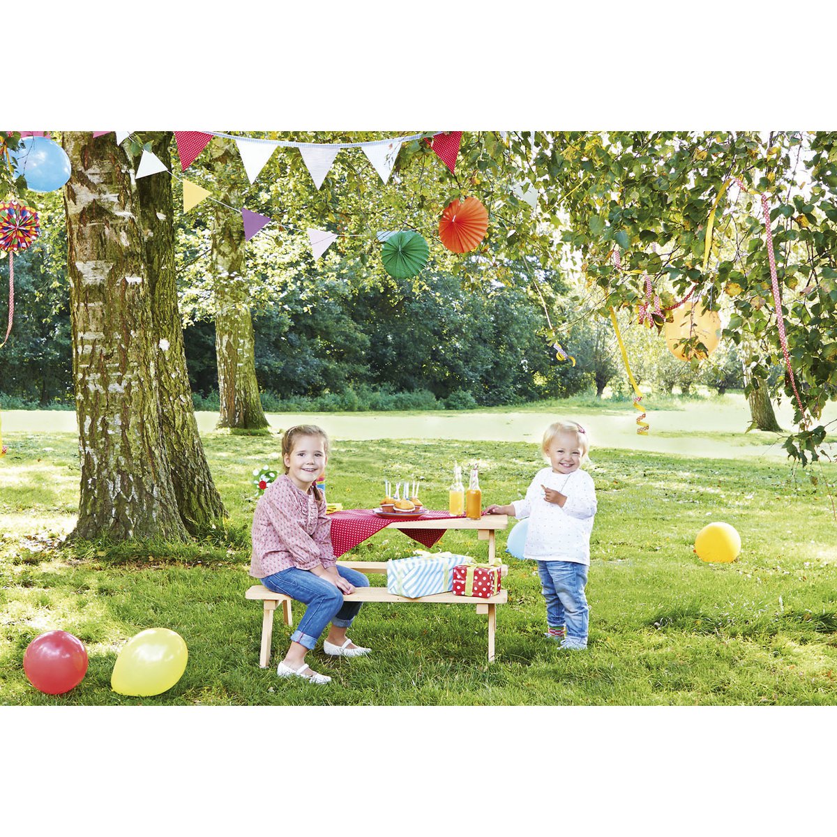 Picknicktafel Nicki voor 4 Kinderen - Naturel