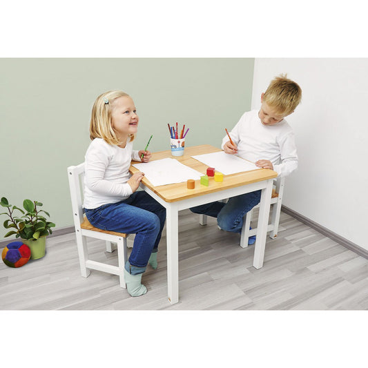 Kindertafel Fenna - Wit/Naturel