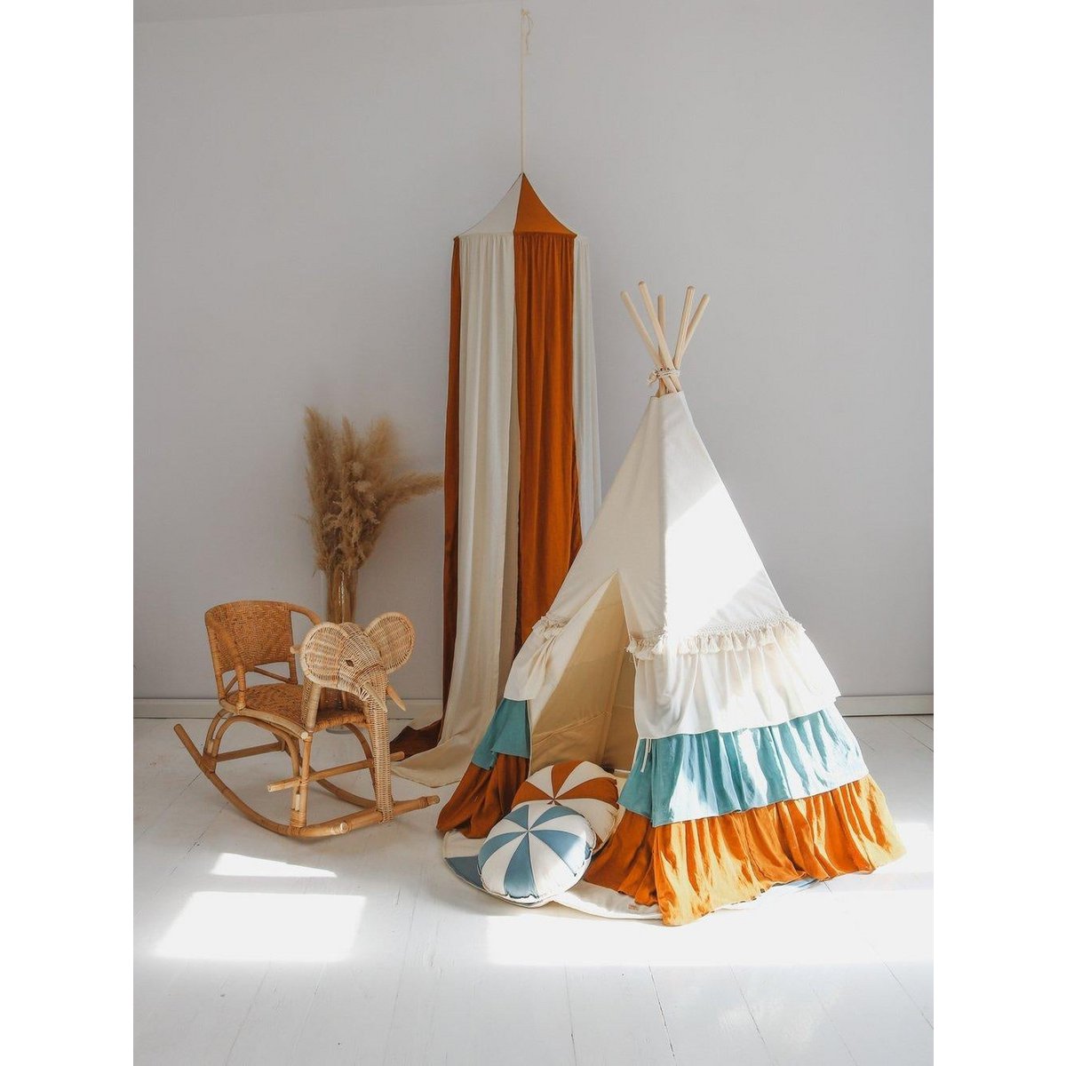 Tipi Speeltent met Ruches inclusief Mat - Circus