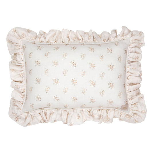 Mousseline Kussen met Ruches - Boho Flowers