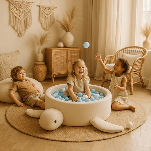 Foam Baby Ball Pit - Turtle Boucle