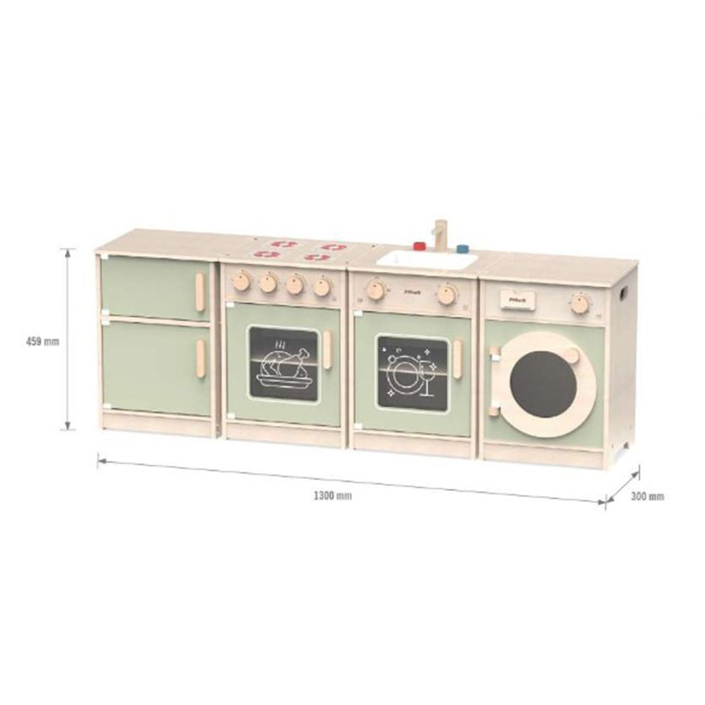 Large Wooden Kitchen Set