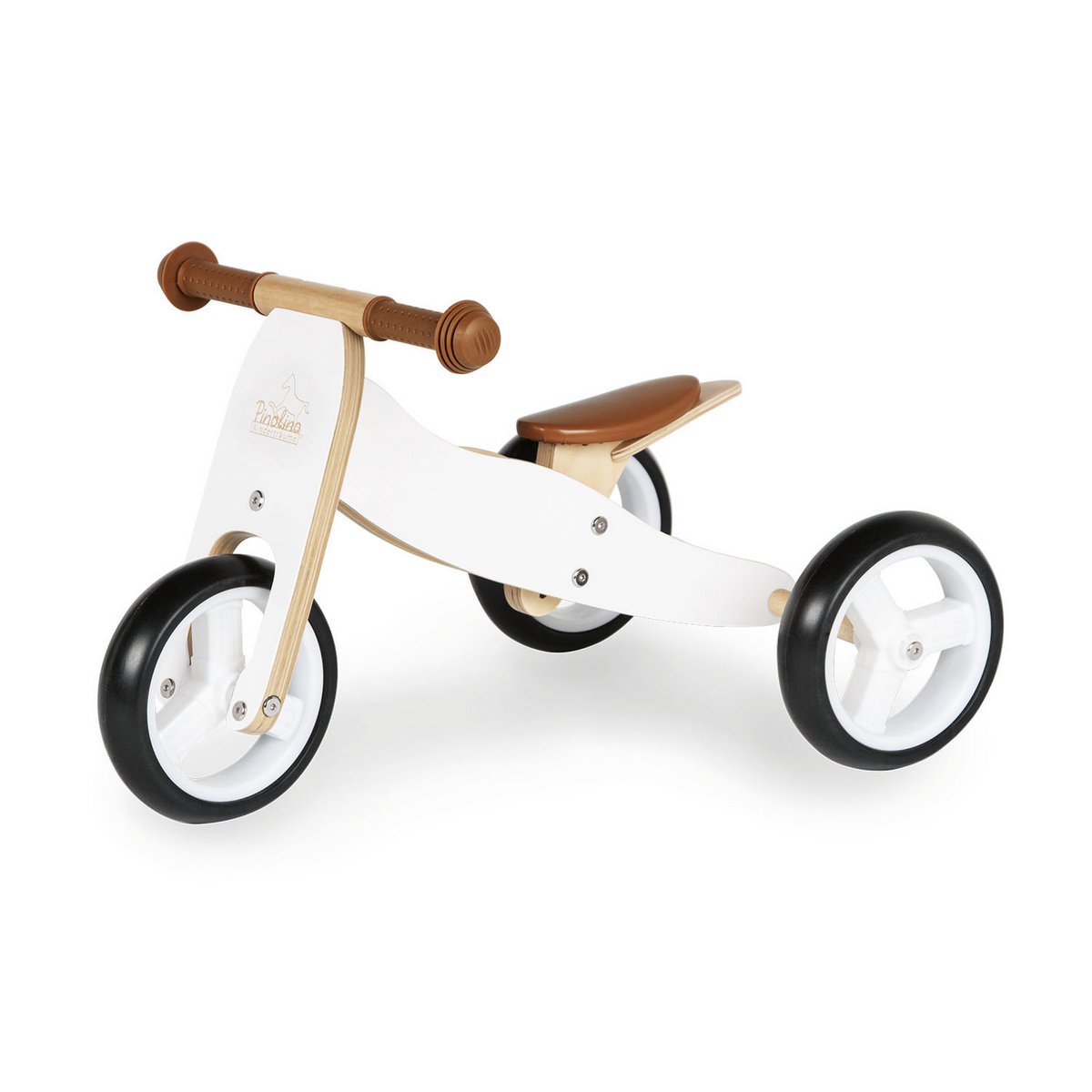 Mini Driewieler Charlie - Wit/Naturel