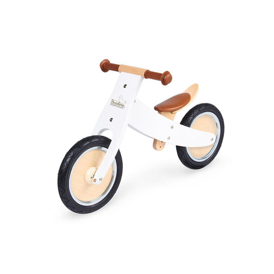 Houten Loopfiets Johann - Berkenhout/Wit