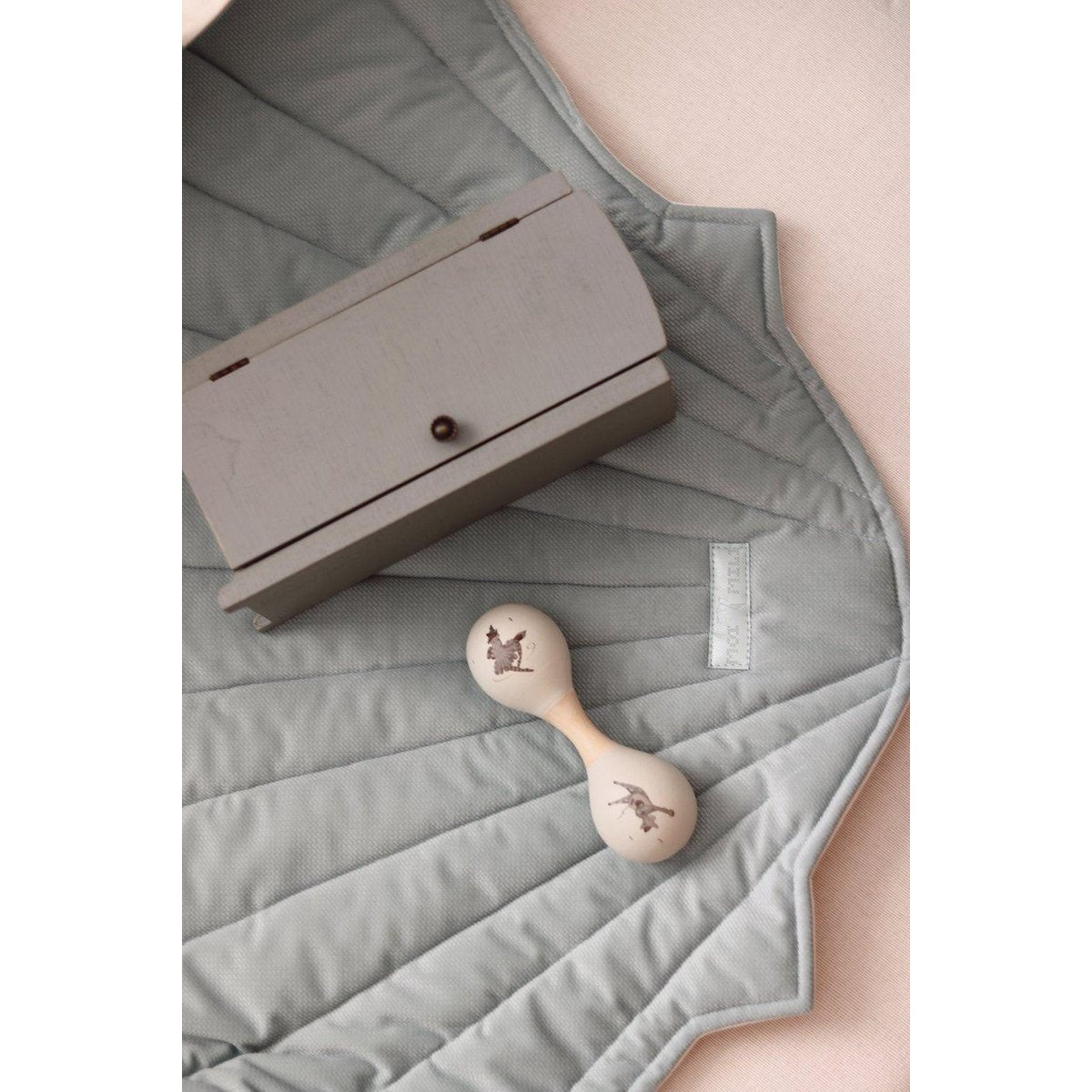 Fluwelen Schelp Vloerkleed - Poeder Mint