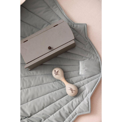 Fluwelen Schelp Vloerkleed - Poeder Mint