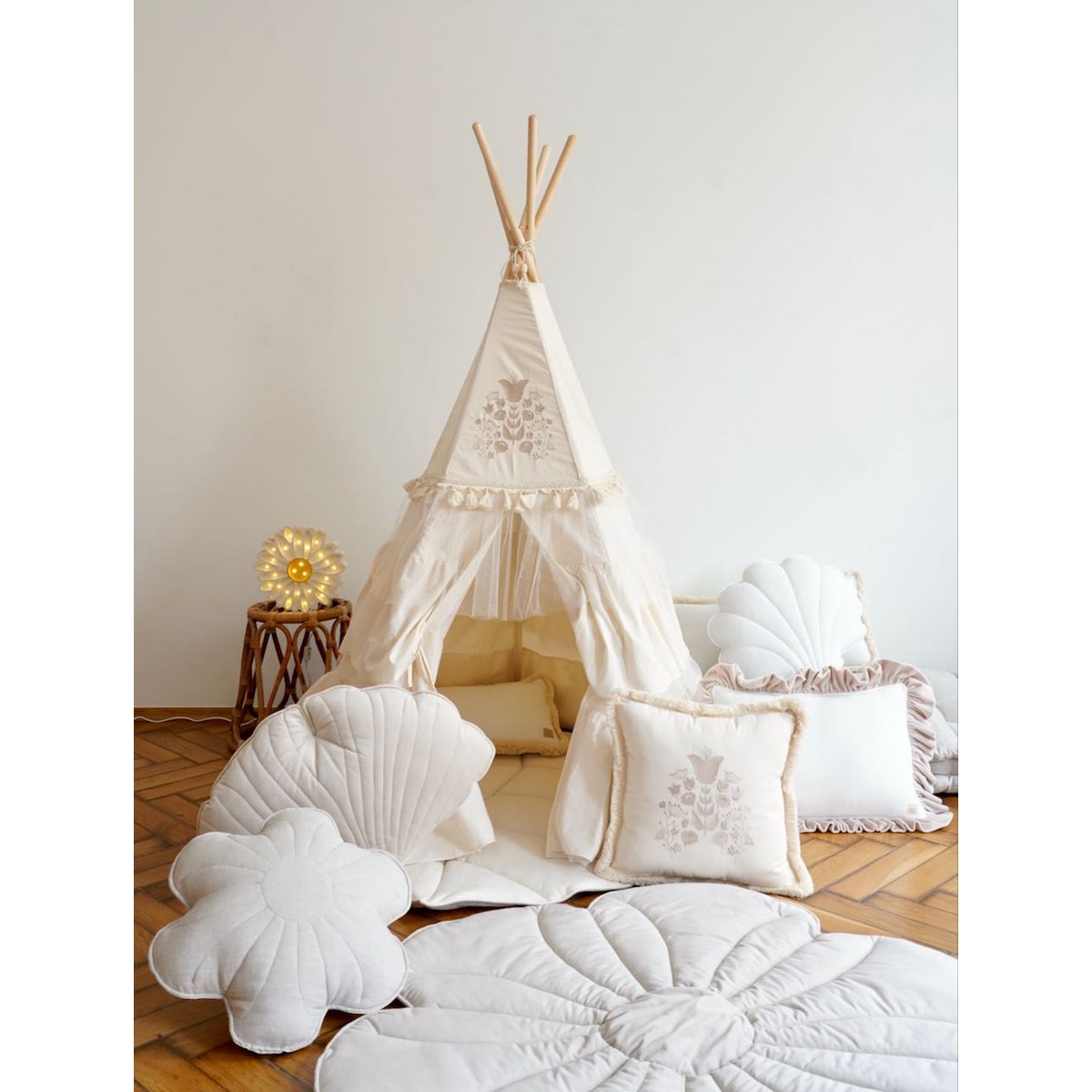 Tipi Speeltent inclusief Mattenset - Boho