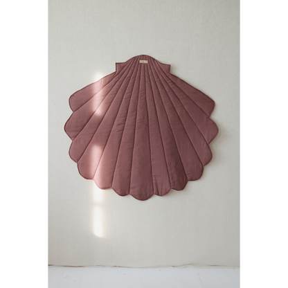 Linnen Schelp Vloerkleed - Marsala