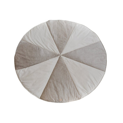 Linnen Rond Vloerkleed - Cream Candy
