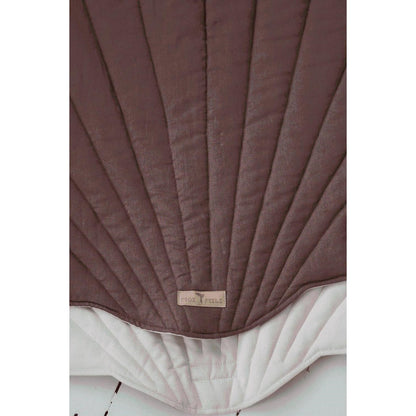 Linnen Schelp Vloerkleed - Marsala