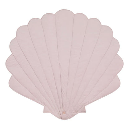 Fluwelen Schelp Vloerkleed - Poeder Roze
