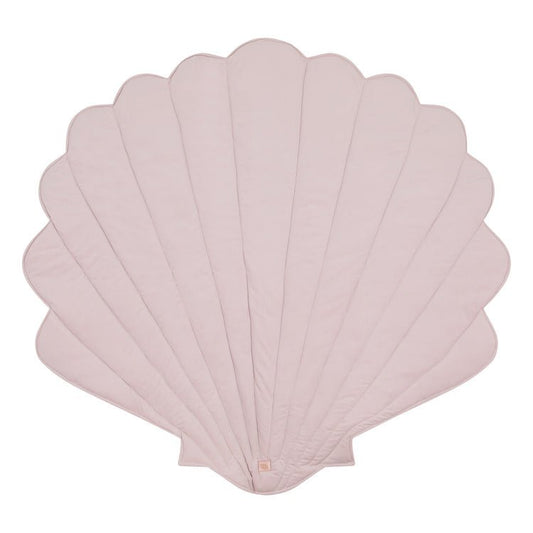 Fluwelen Schelp Vloerkleed - Poeder Roze