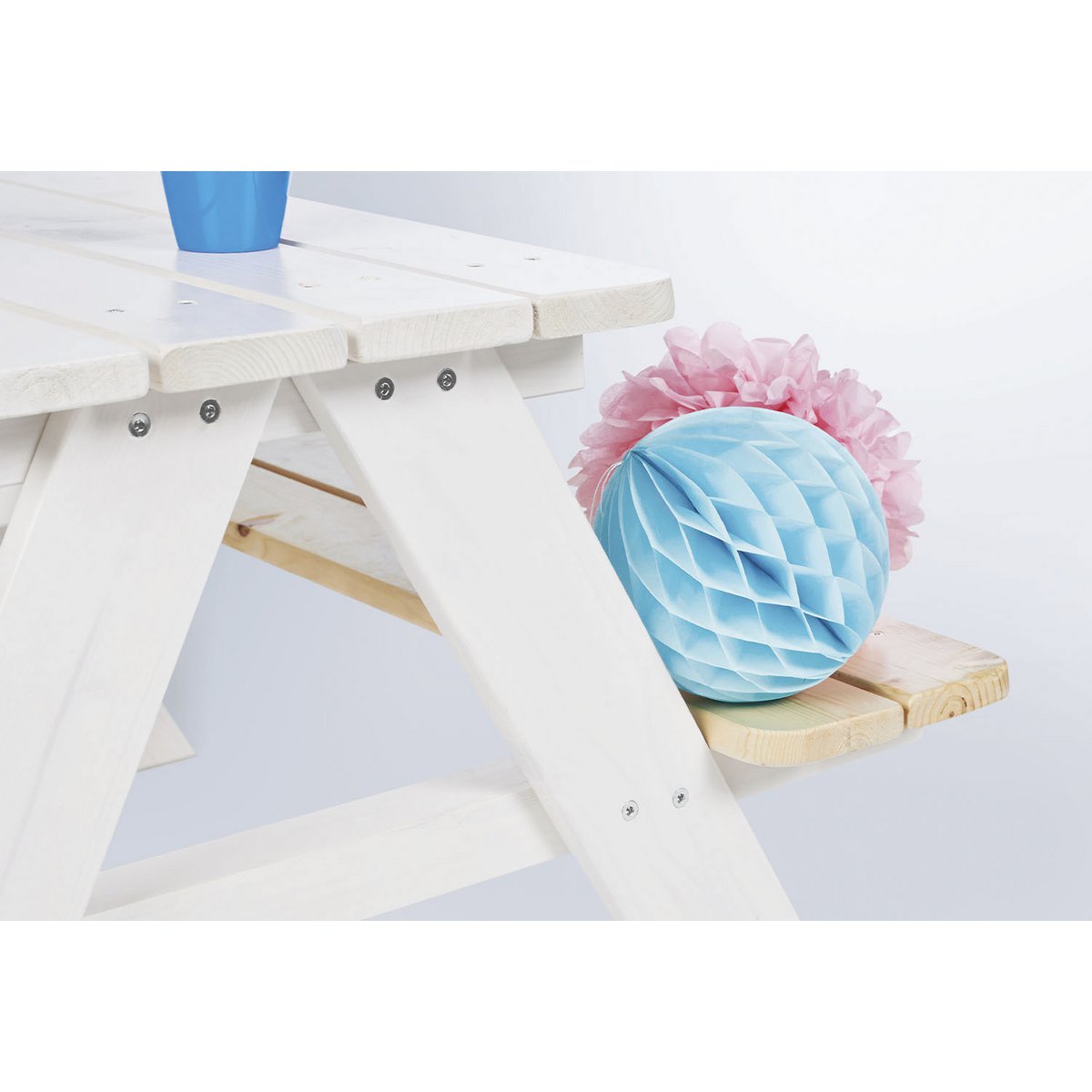 Picknicktafel Nicki voor 4 Kinderen - Wit