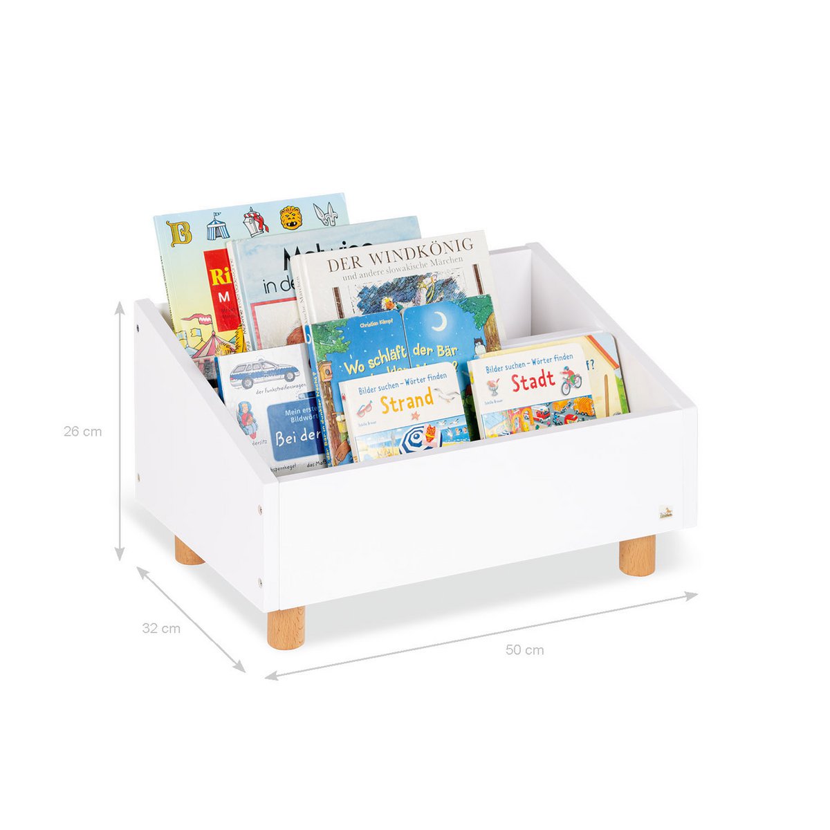 Kinderboeken Opbergkist Ando - Wit