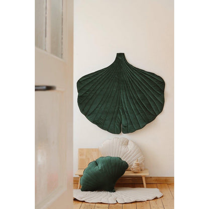 Zacht Fluwelen Ginkgoblad Kussen - Velvet Groen