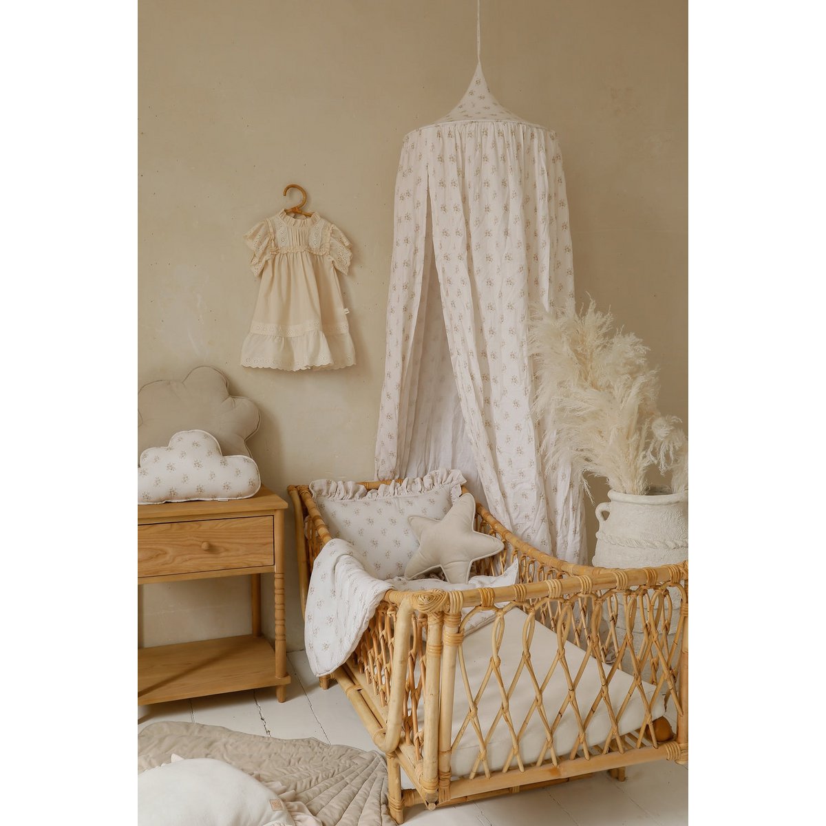 Bedgordijn/Bedhemel Mousseline Kinderkamer - Boho Flowers