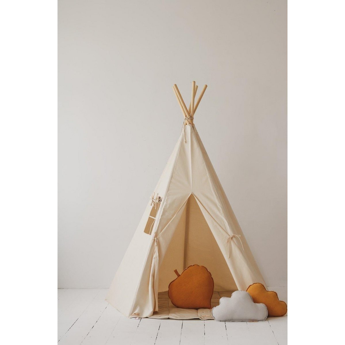 Tipi Speeltent inclusief Mattenset - Beige