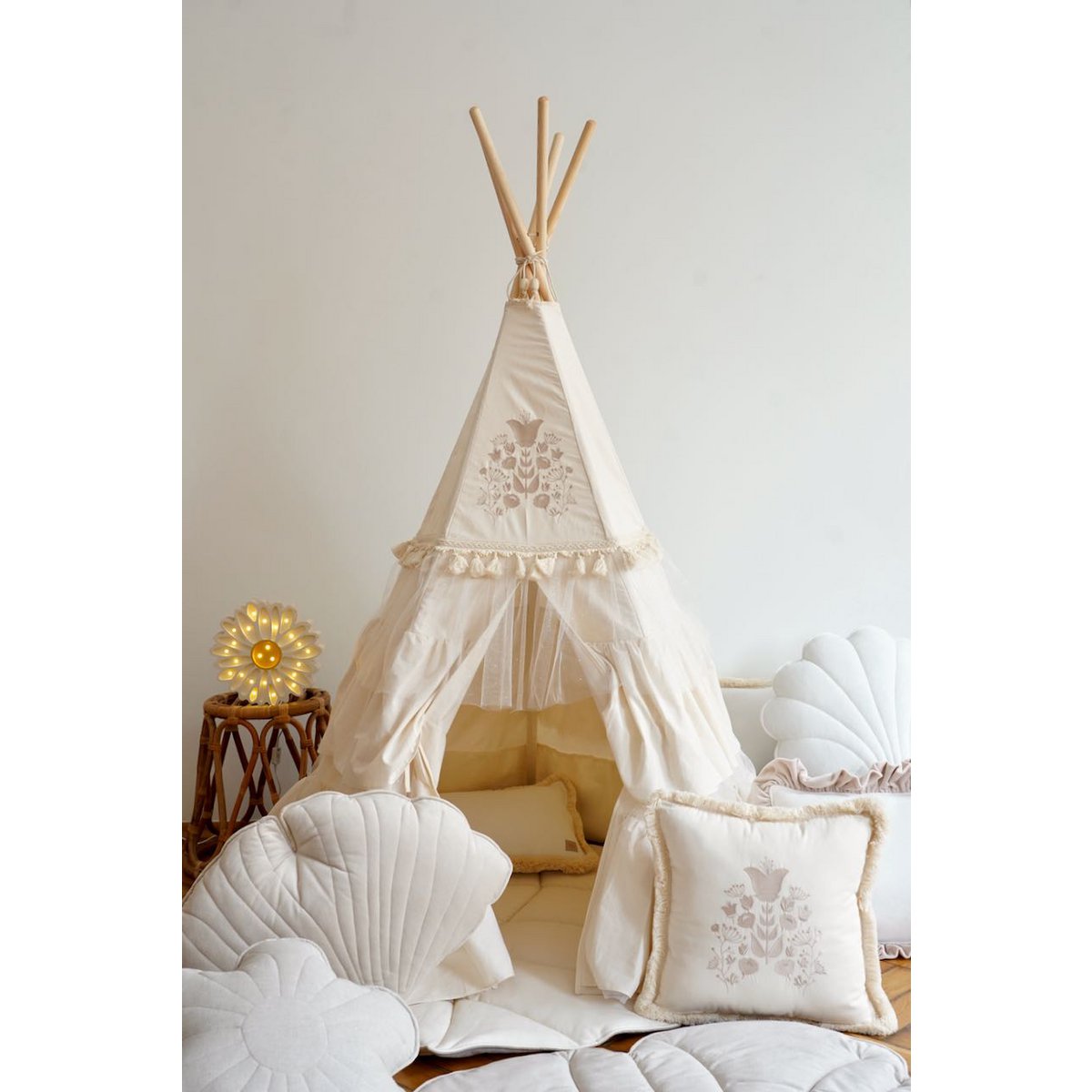 Tipi Speeltent inclusief Mattenset - Boho