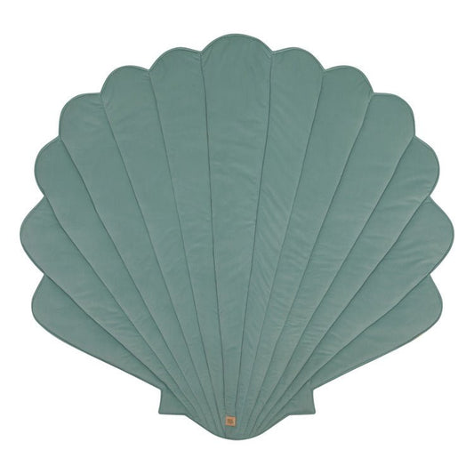 Fluwelen Schelp Vloerkleed - Poeder Mint