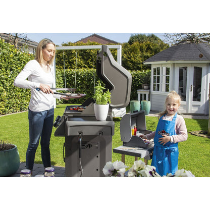 Houten Kinderbarbecue Jeff - Naturel/Grijs
