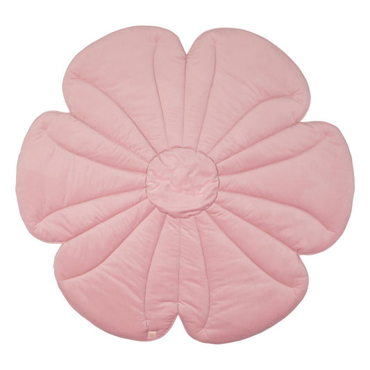Fluwelen Bloemen Vloerkleed - Roze Vlierbes