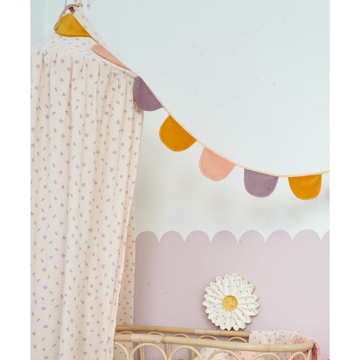 Bedgordijn/Bedhemel Kinderkamer - Mousseline Paars