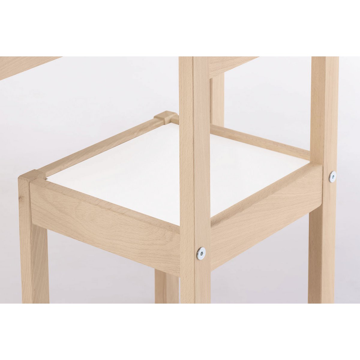 Kindertafel en Stoelenset Olaf 3-delig - Wit/Naturel