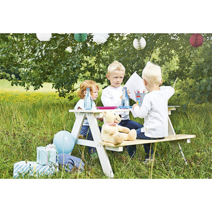 Picknicktafel Nicki voor 4 Kinderen - Wit