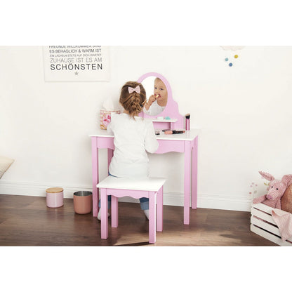 Make-up Tafel Jasmin inclusief Stoel - Roze