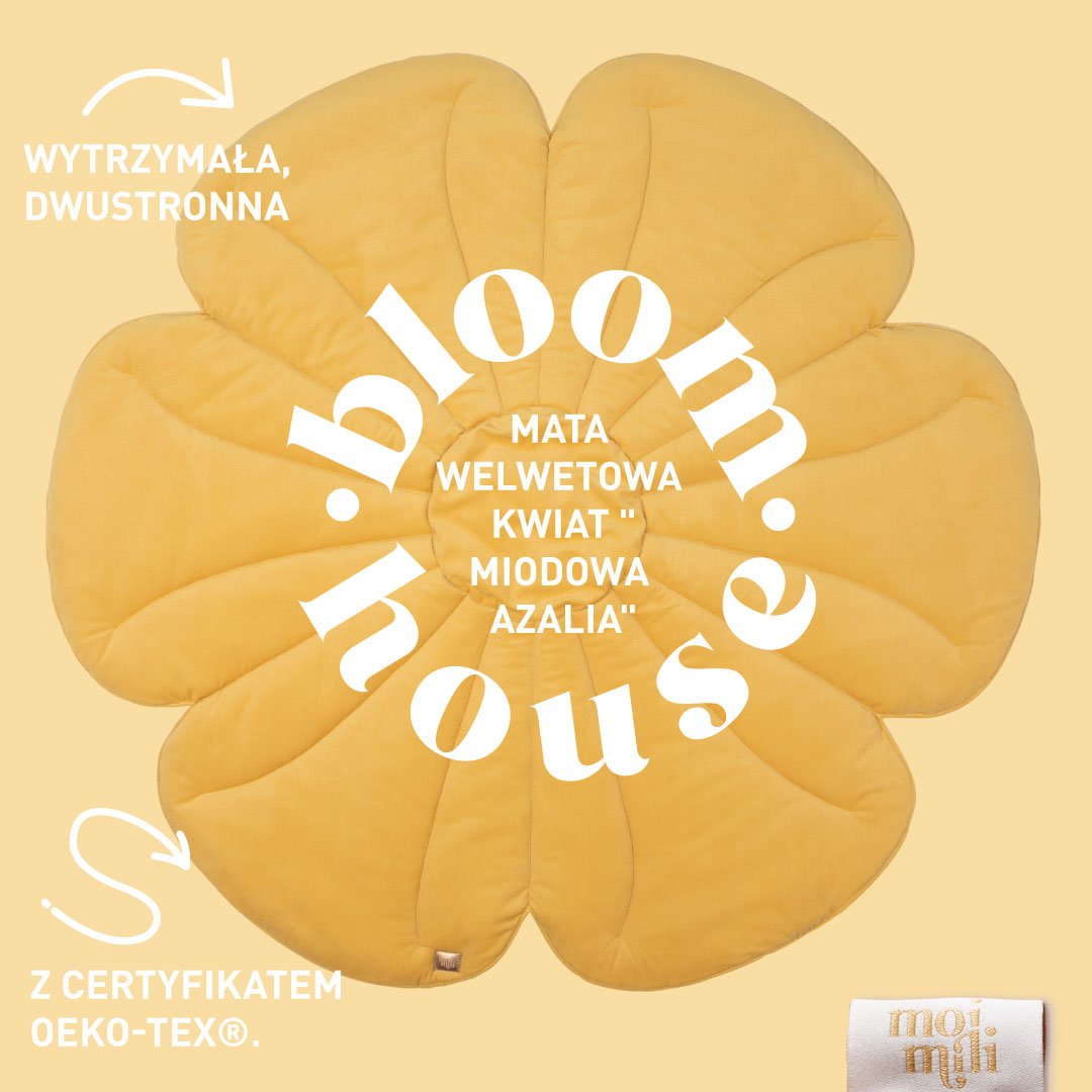 Linnen Bloemen Vloerkleed - Poeder Roze