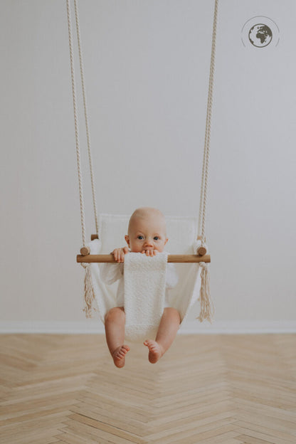 BaBi baby schommel - Bouclé Snow White