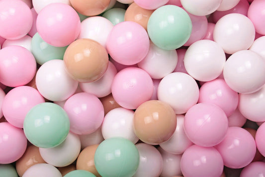 Ballenbak Ballen 200 Stuks - Beige/Mint/Wit/Pastel Roze