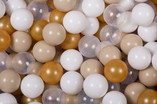 Ballenbak Ballen 200 Stuks - Beige/Transparant/Wit