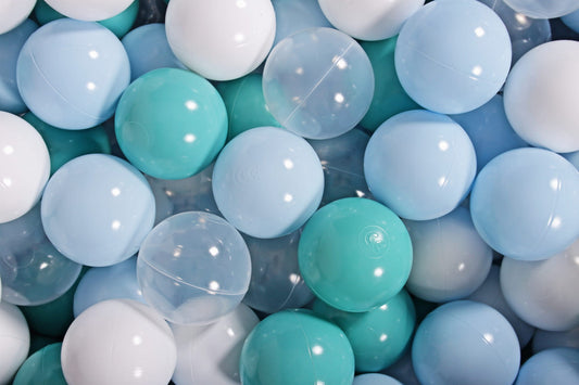 Ballenbak Ballen 200 Stuks - Blauw/Turquoise/Transparant/Wit