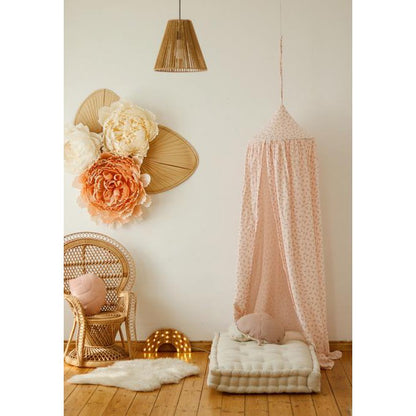 Bedgordijn/Bedhemel Kinderkamer - Klaprozen & Twijgjes